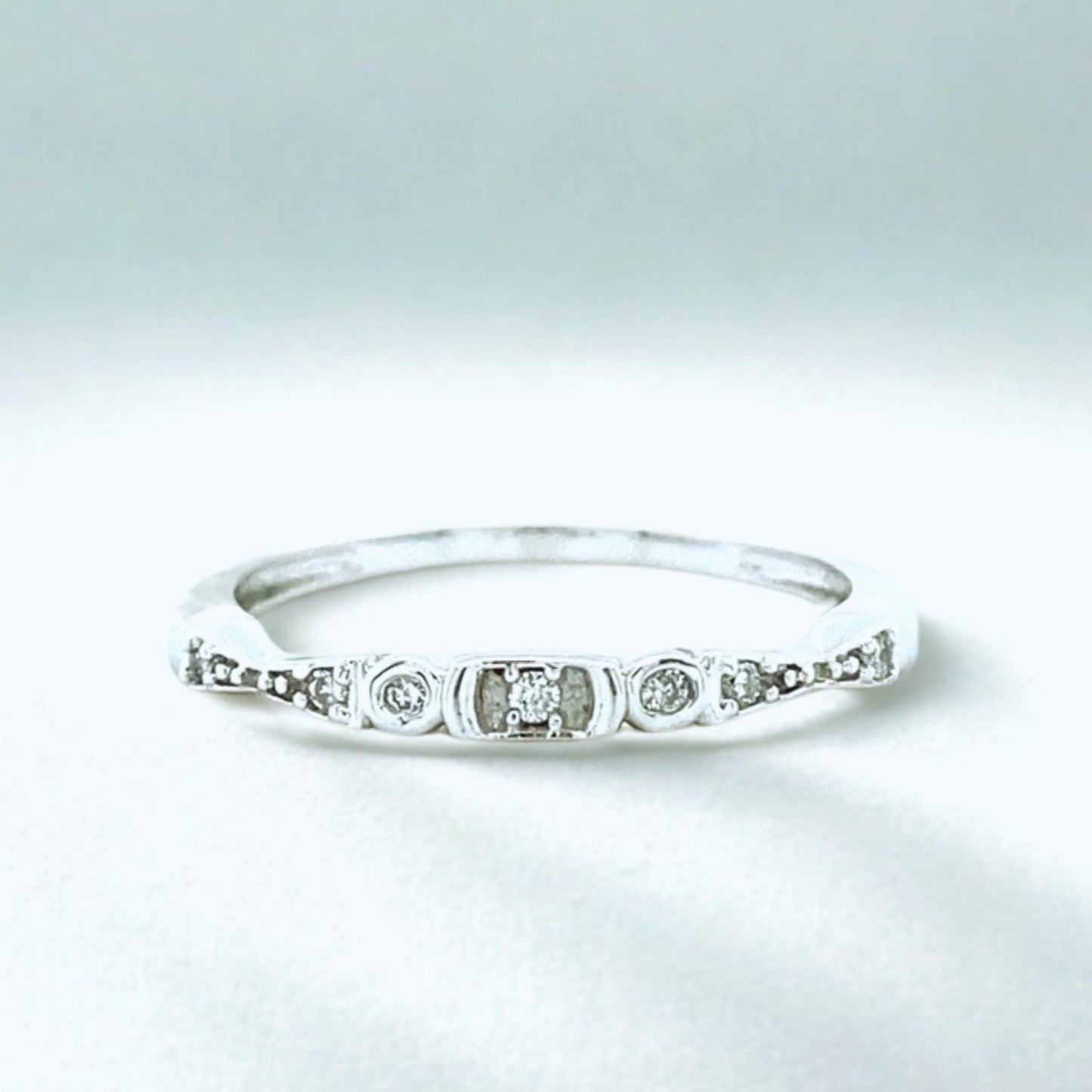 Dainty diamond Band Ring