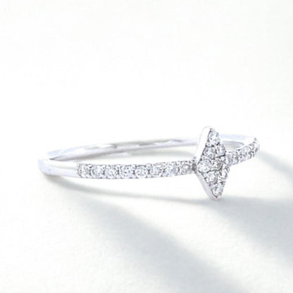 Rhombus Diamond Ring