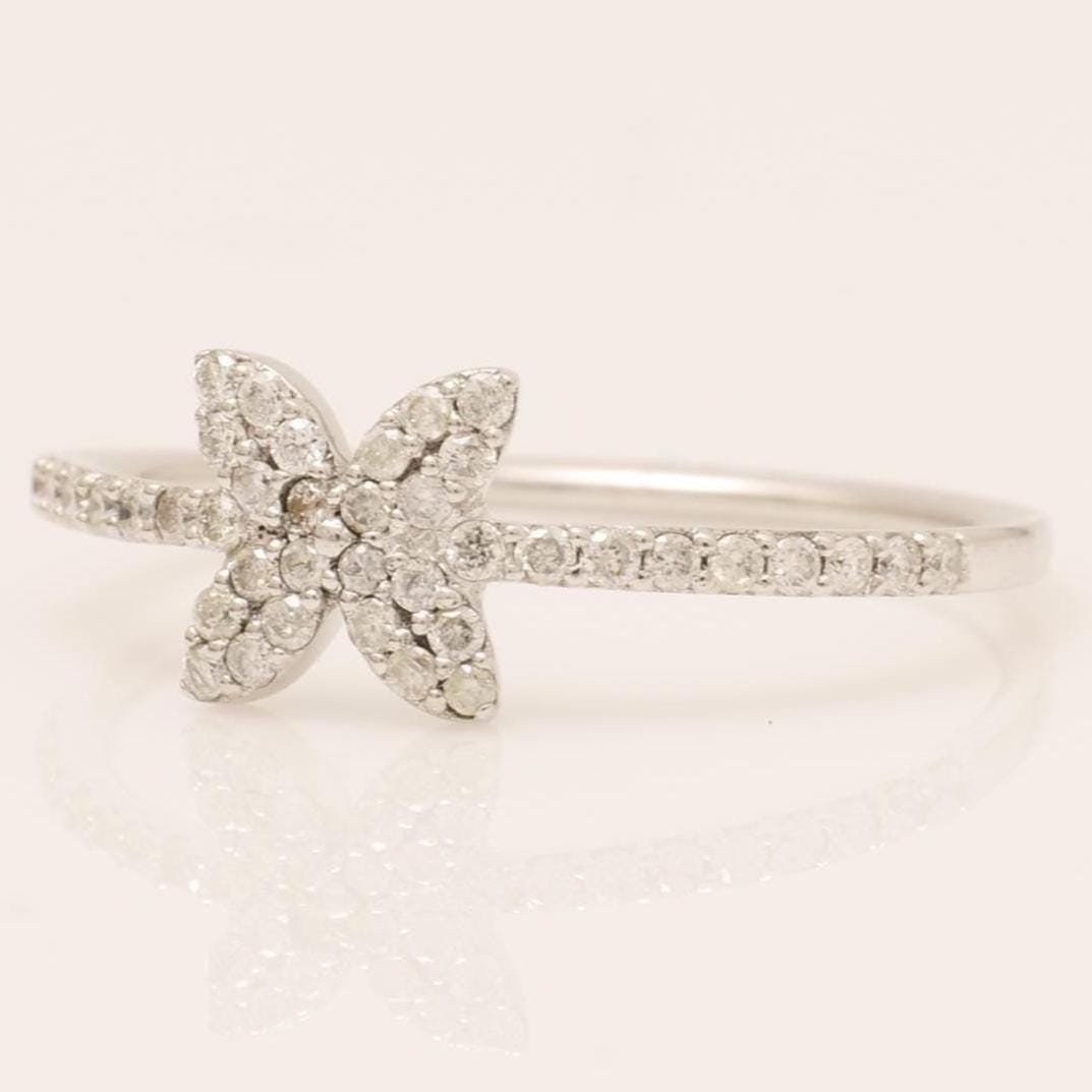 Butterfly Diamond Ring