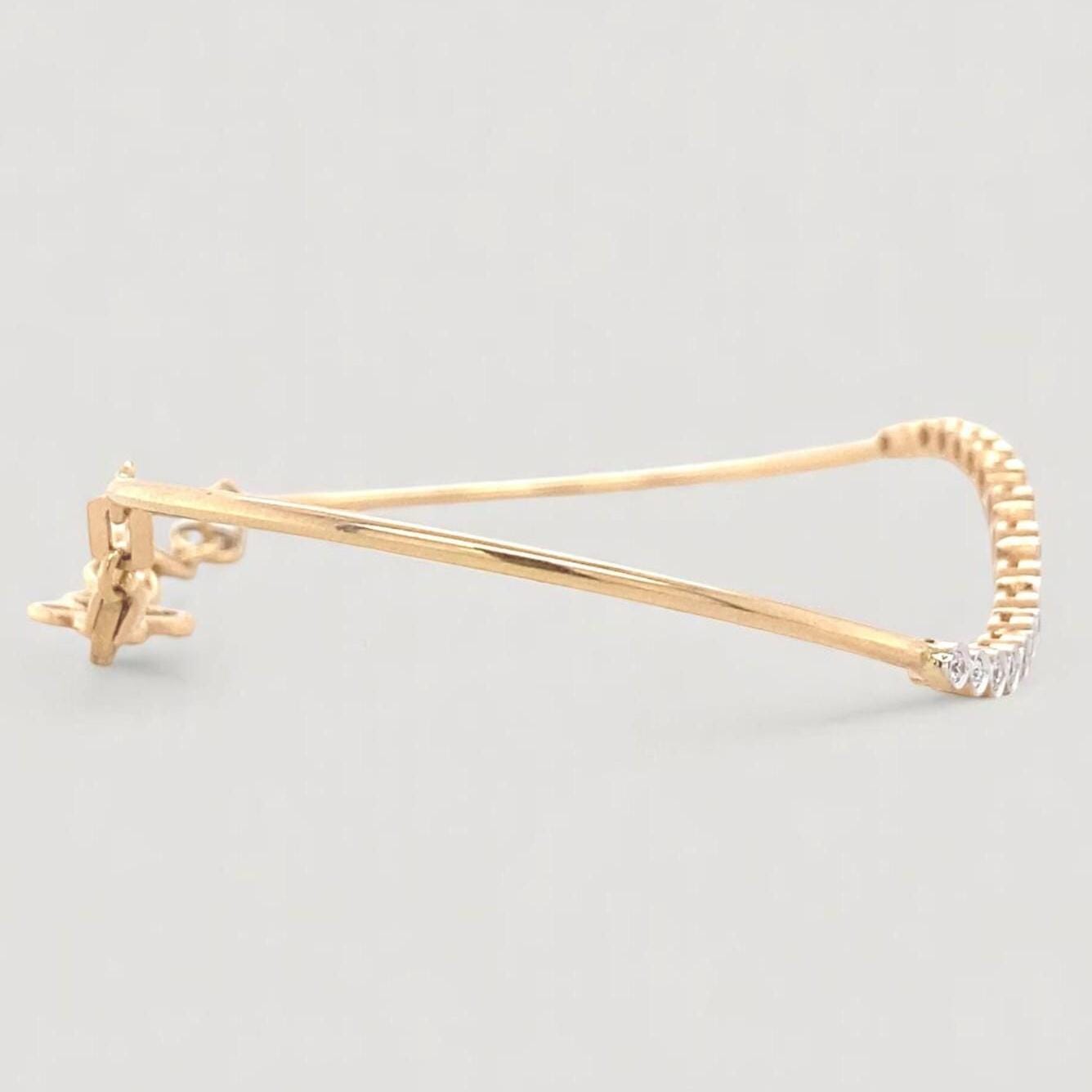 Diamond Bracelet With Butterfly Charm