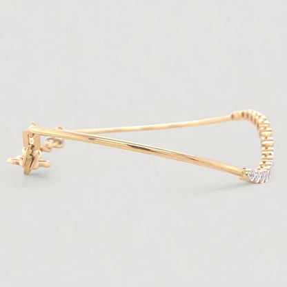 Diamond Bracelet With Butterfly Charm