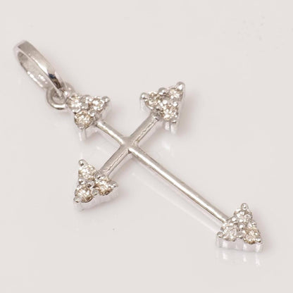 Arrow Cross Diamond Pendant