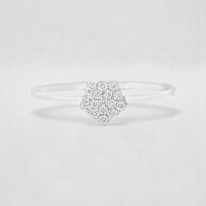 Pentagon Diamond Ring