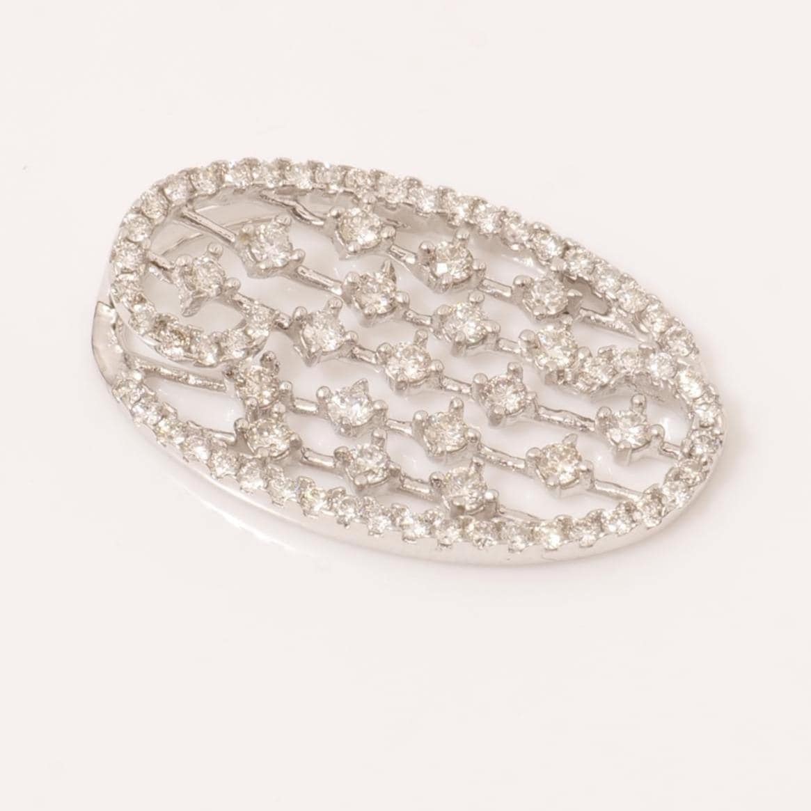 Oval Diamond Pendant