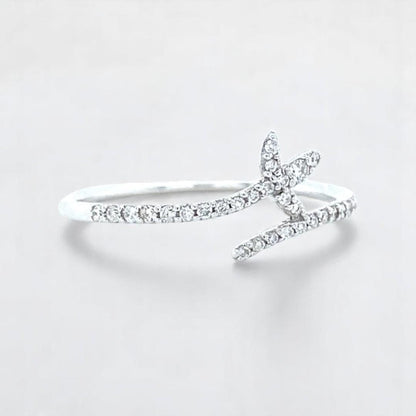 Leaf Vine Natural Diamond Everyday Ring