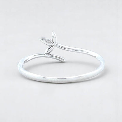 Leaf Vine Natural Diamond Everyday Ring