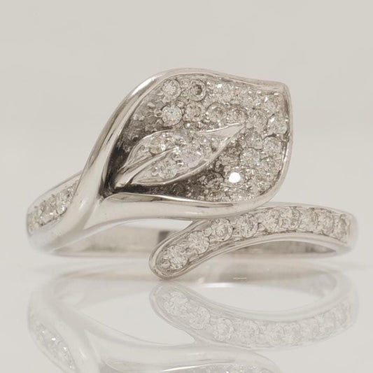 Leaf Natural Diamond Ring