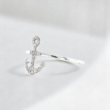Anchor Diamond Ring