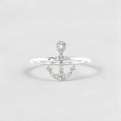 Anchor Diamond Ring