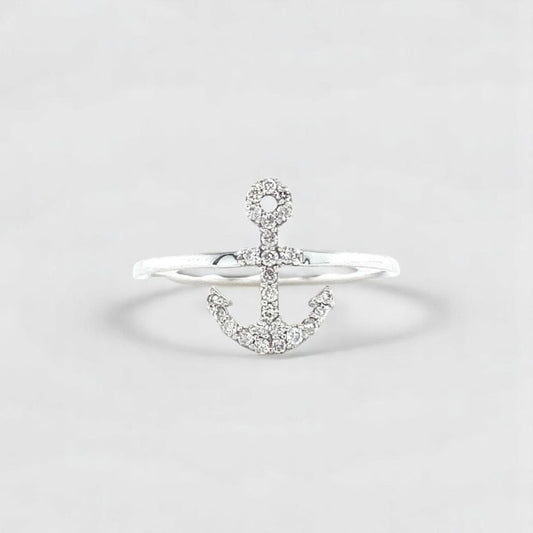 Anchor Diamond Ring