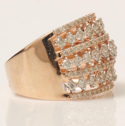 Wide Natural Diamond Eternity Ring