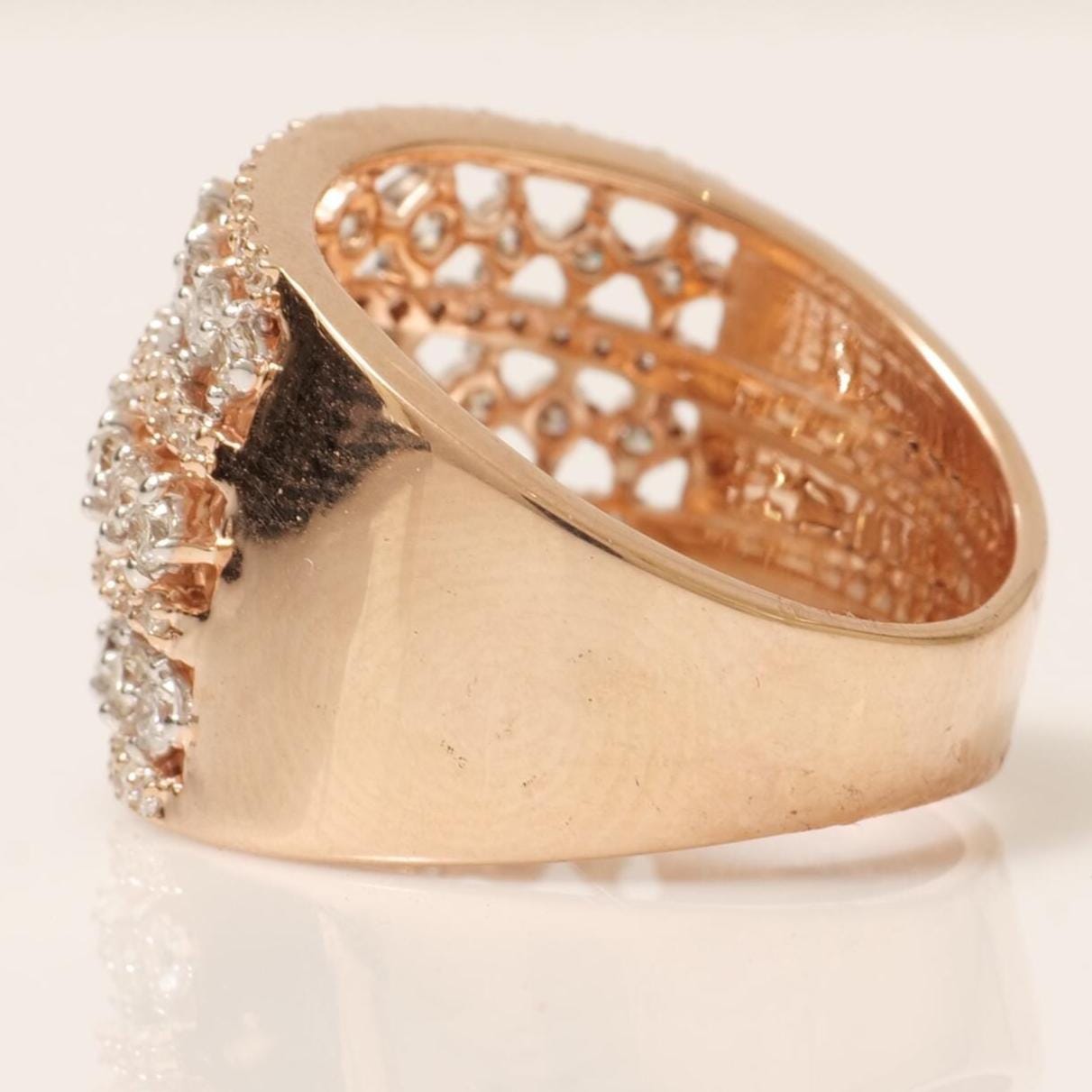 Wide Natural Diamond Eternity Ring