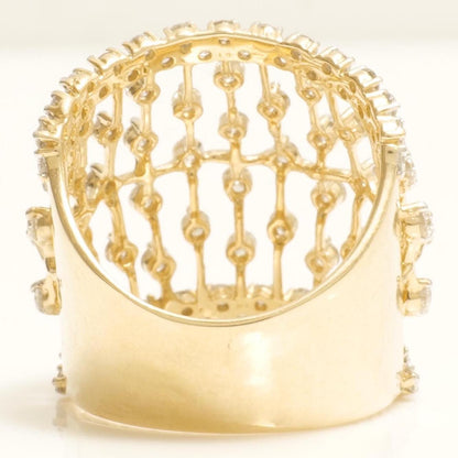 Lattice Openwork Natural Diamond Ring