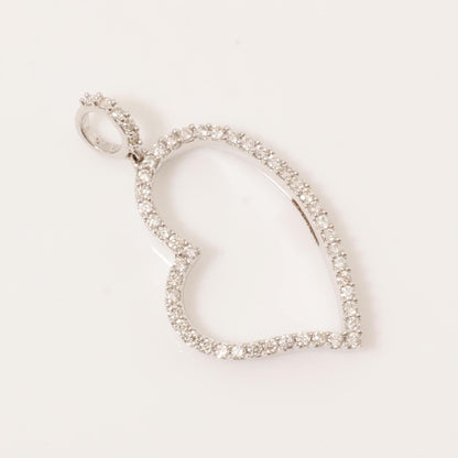 Open Heart Diamond Pendant