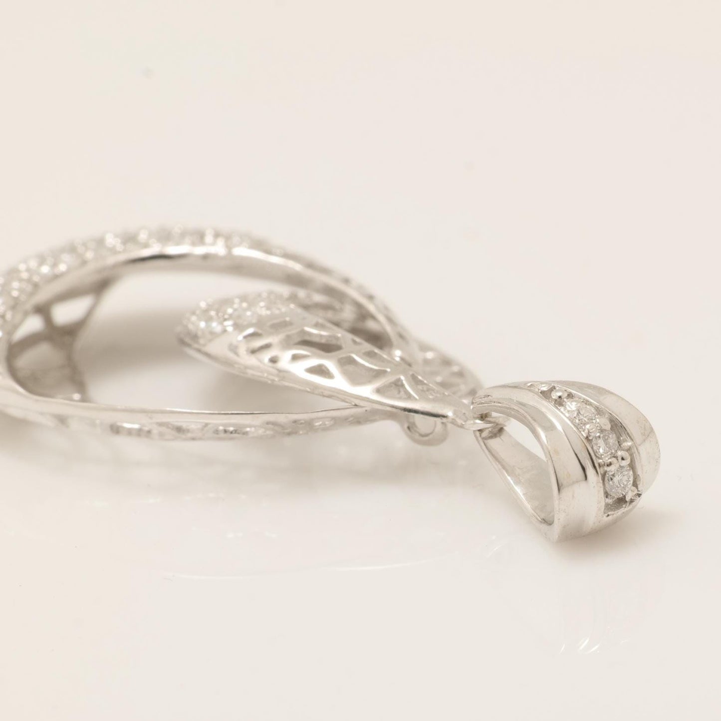 Teardrop Diamond Pendant Necklace