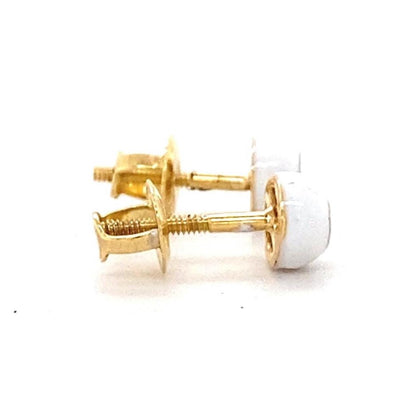 Kids Enameled Diamond Stud Earrings
