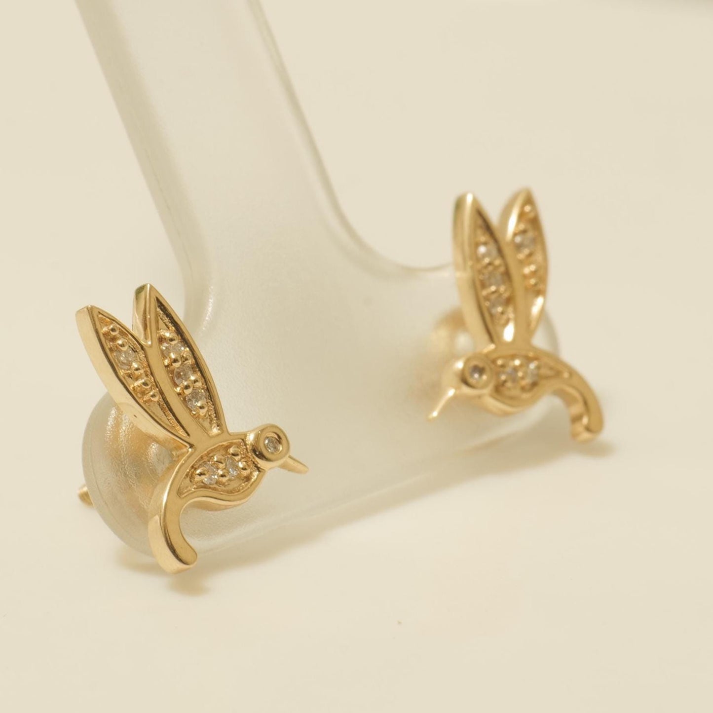 Hummingbird Diamond Kids Stud Earrings