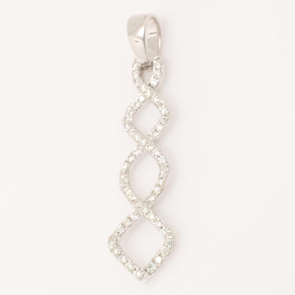 Linking Geometric Natural Diamond Pendant