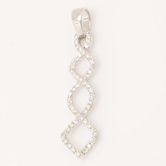 Linking Geometric Natural Diamond Pendant