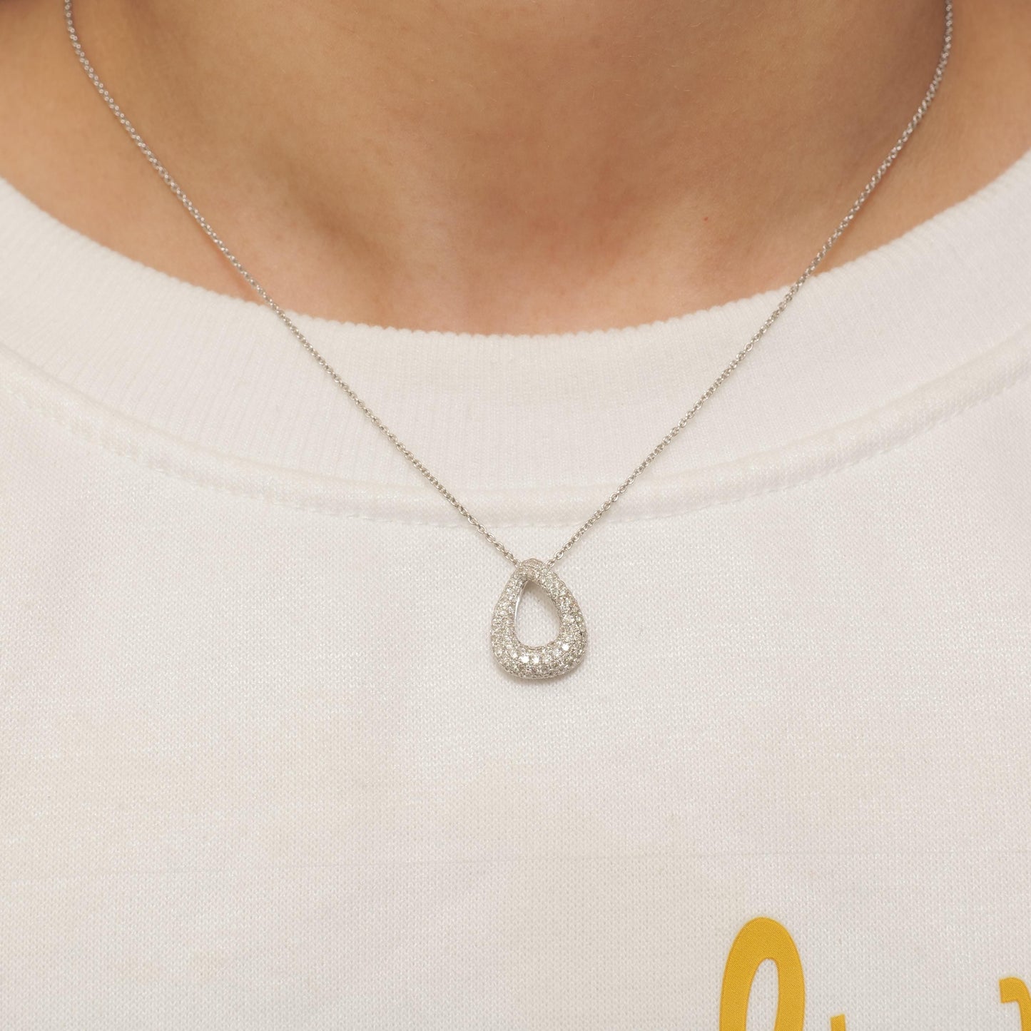 Teardrop Diamond Pendant