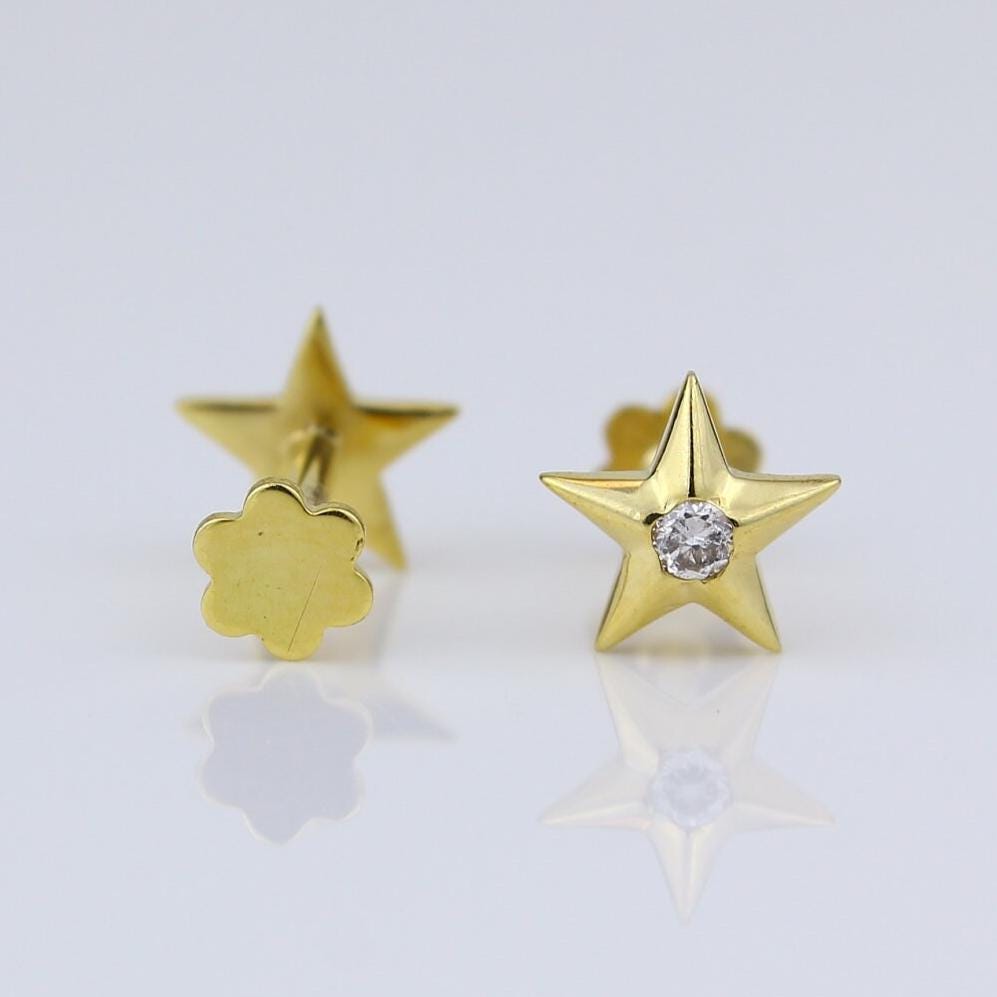 Kids Starry Diamond Stud Earrings