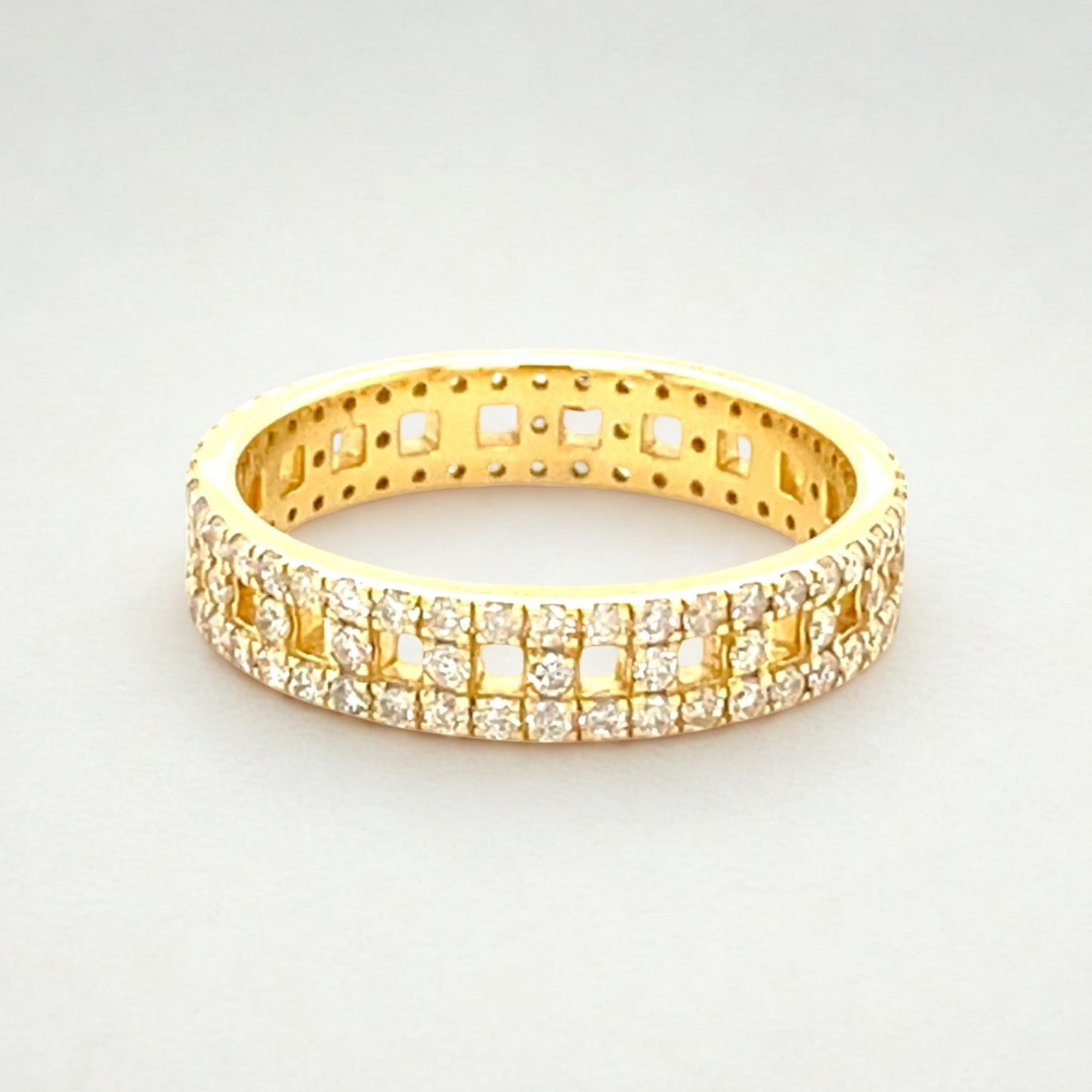 Geometric Band Wedding Ring