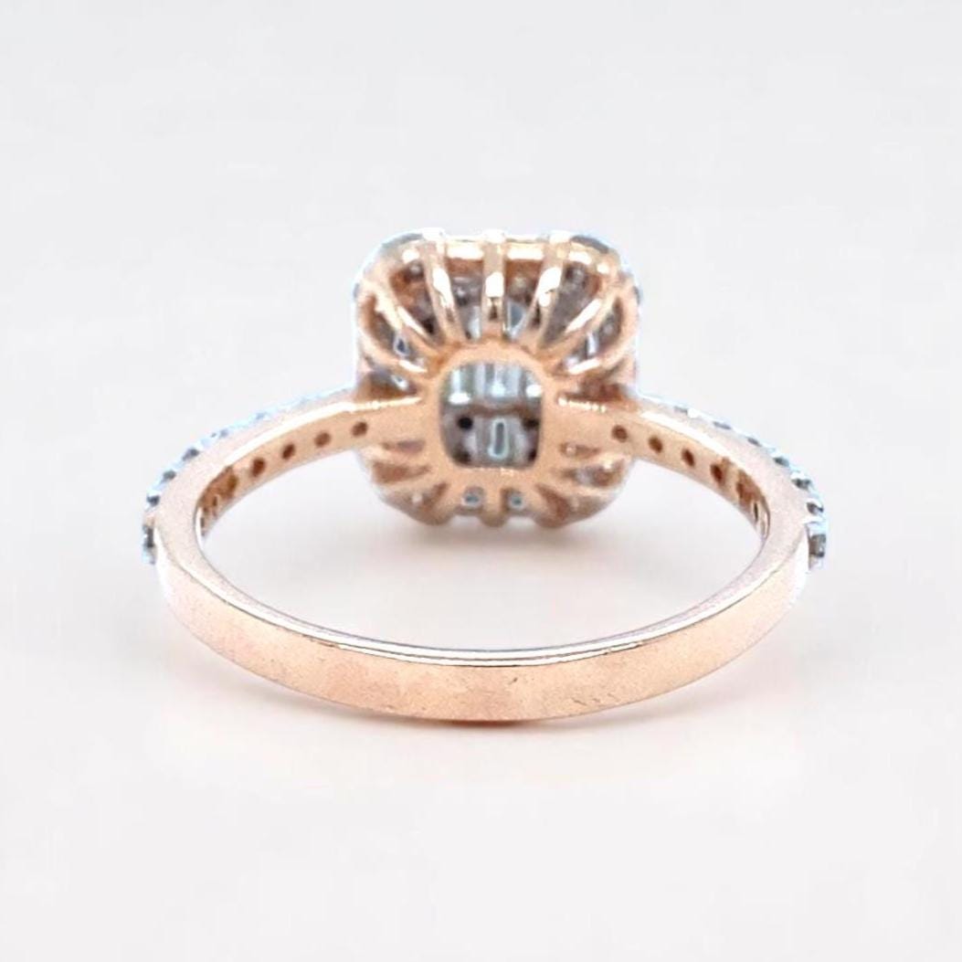 Round & Baguette Diamond Ring