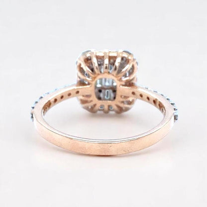 Round & Baguette Diamond Ring