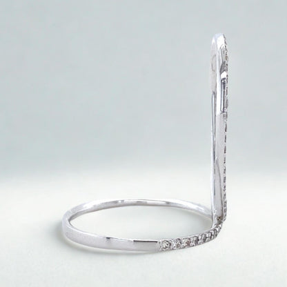 Pear Halo Natural Diamond Ring