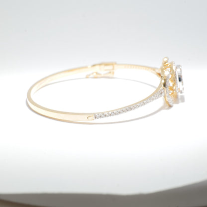 Flower Disc Diamond Bracelet