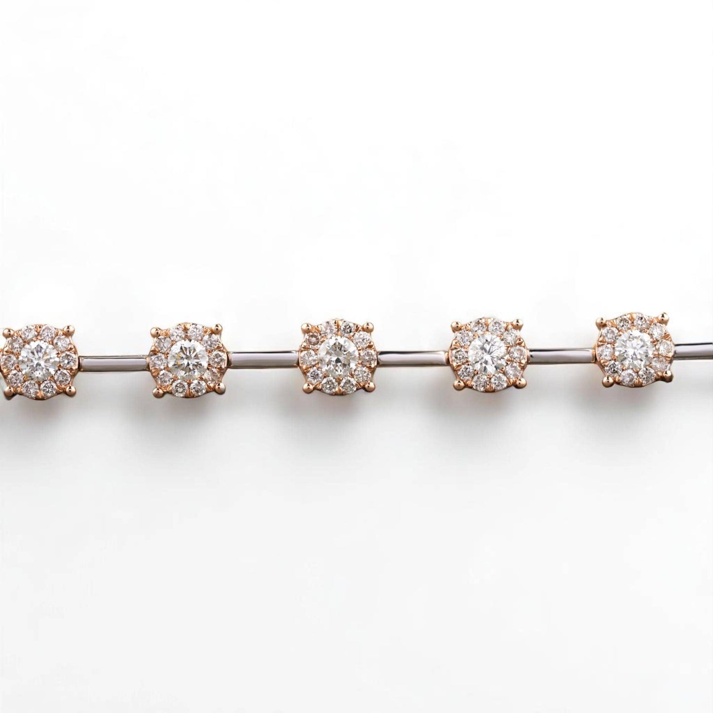 Solitaire Natural Diamonds Stackable Tennis Bracelet