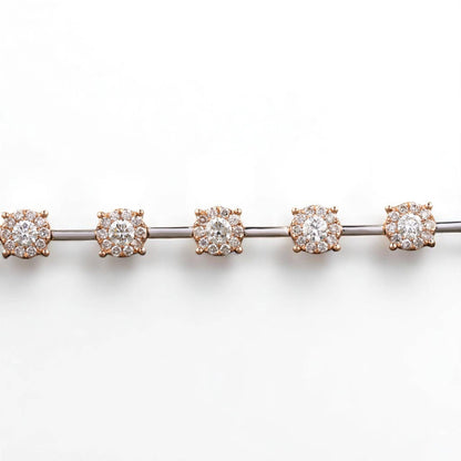 Solitaire Natural Diamonds Stackable Tennis Bracelet