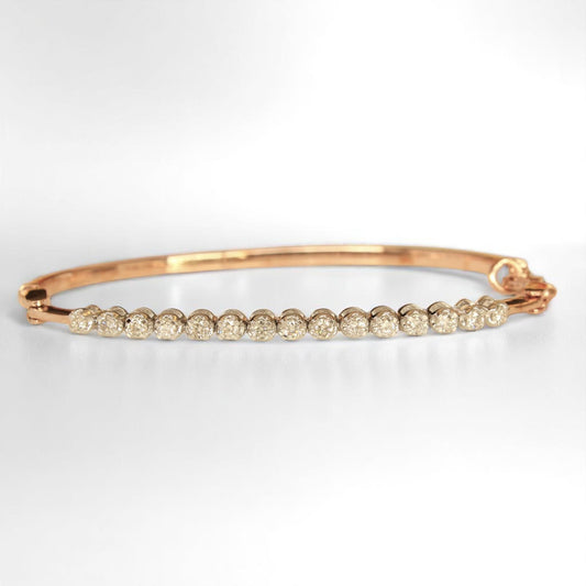 Half Eternity Natural Diamond Bracelet