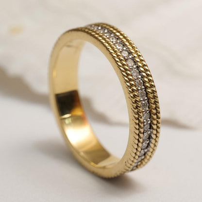 Round Diamond Band Ring