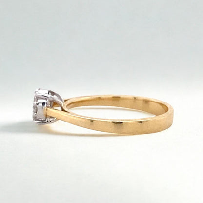 Clustered Natural Diamond Illusion Ring