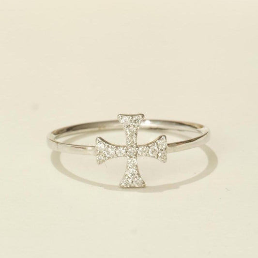 Cross Diamond Ring