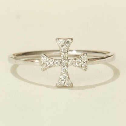 Cross Diamond Ring