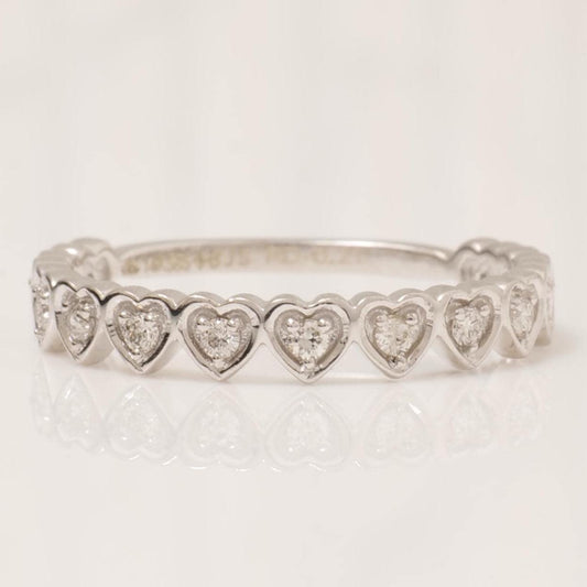 Heart Natural Diamond Eternity Ring