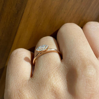 Halo Marquise Diamond Ring