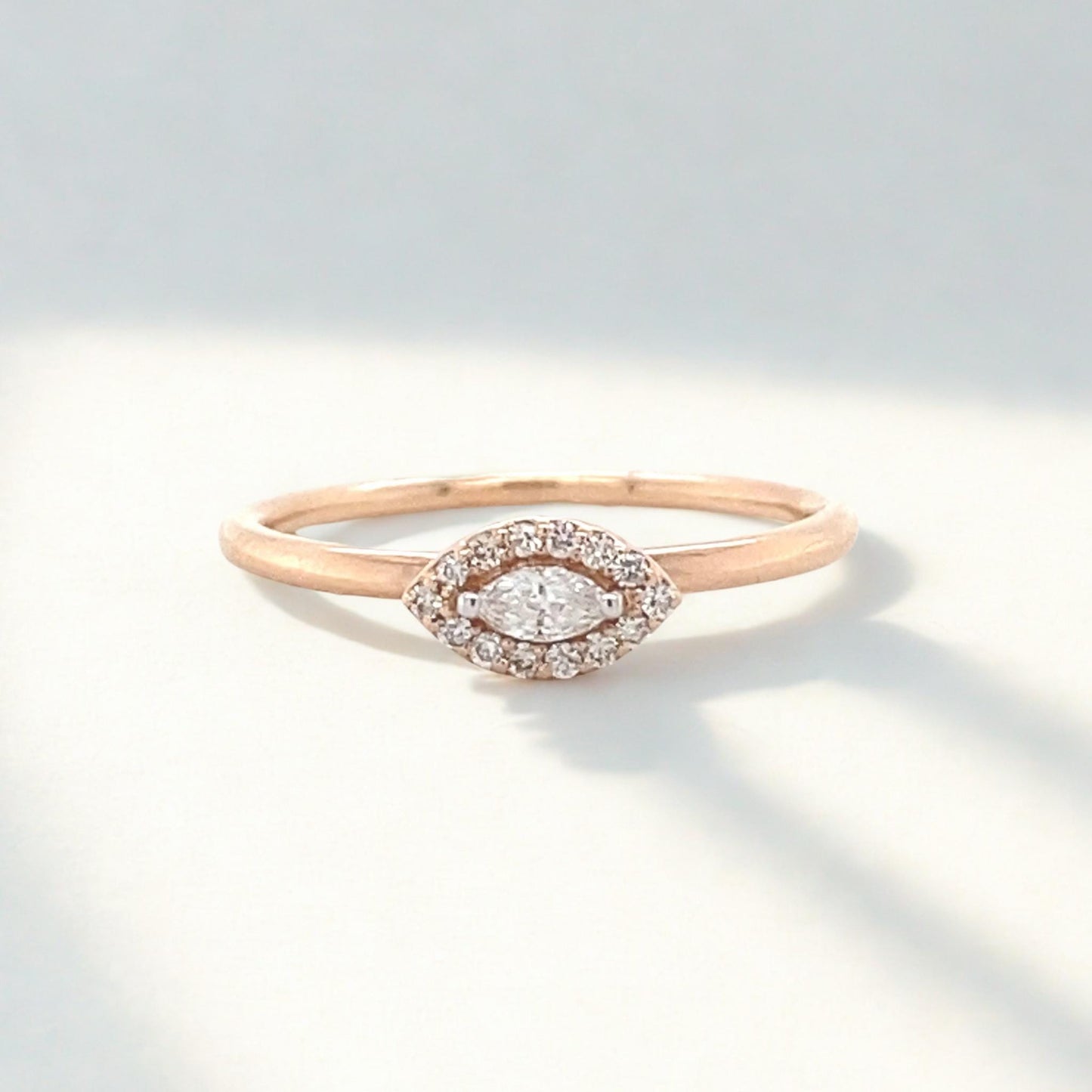 Halo Marquise Diamond Ring