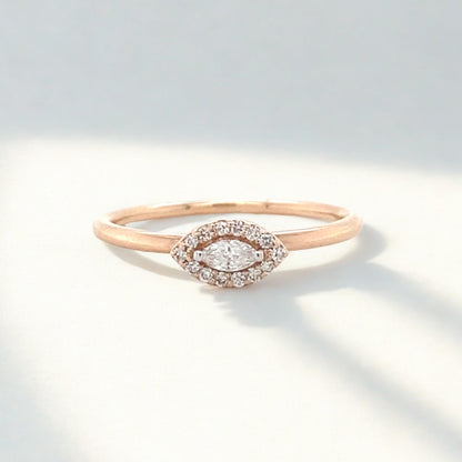 Halo Marquise Diamond Ring