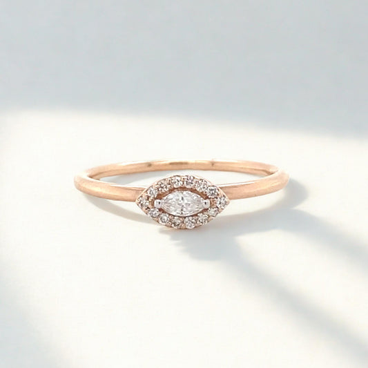 Halo Marquise Diamond Ring