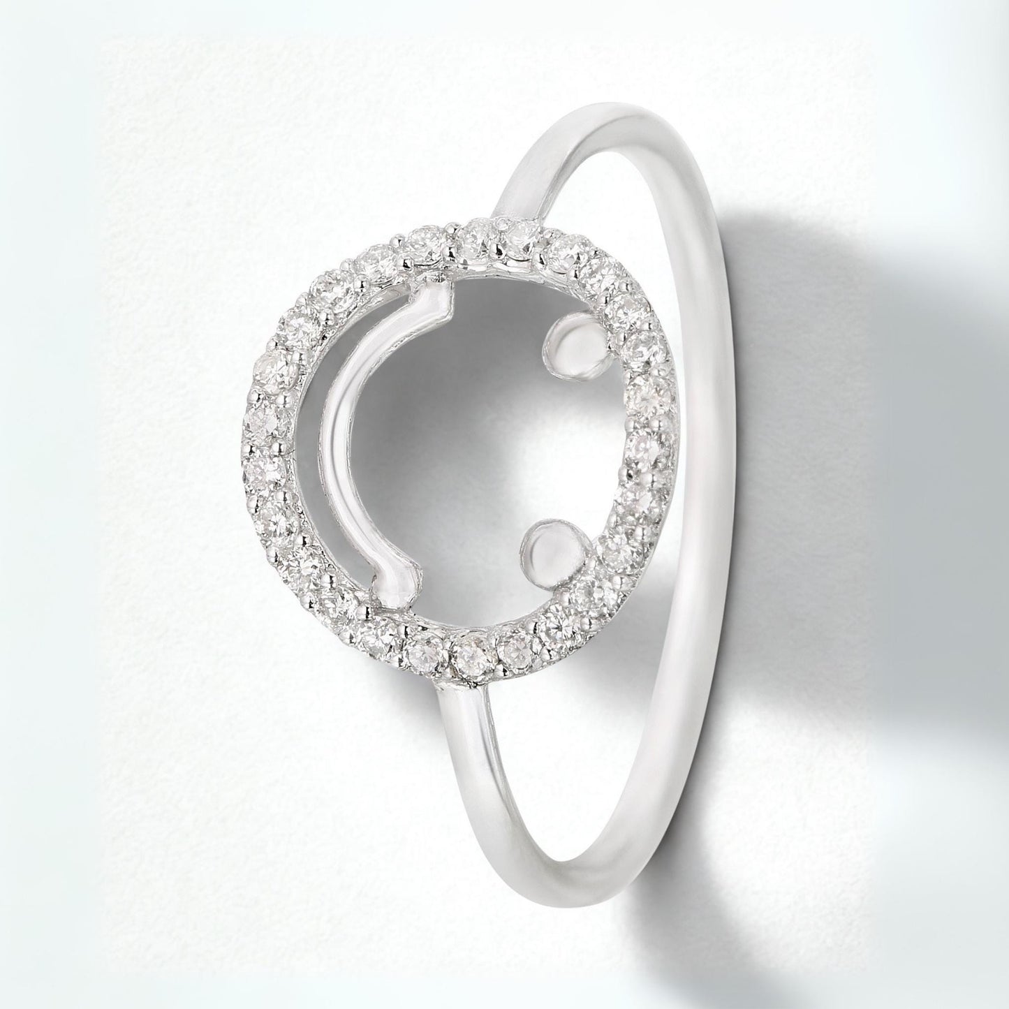 Smiley Diamond Ring
