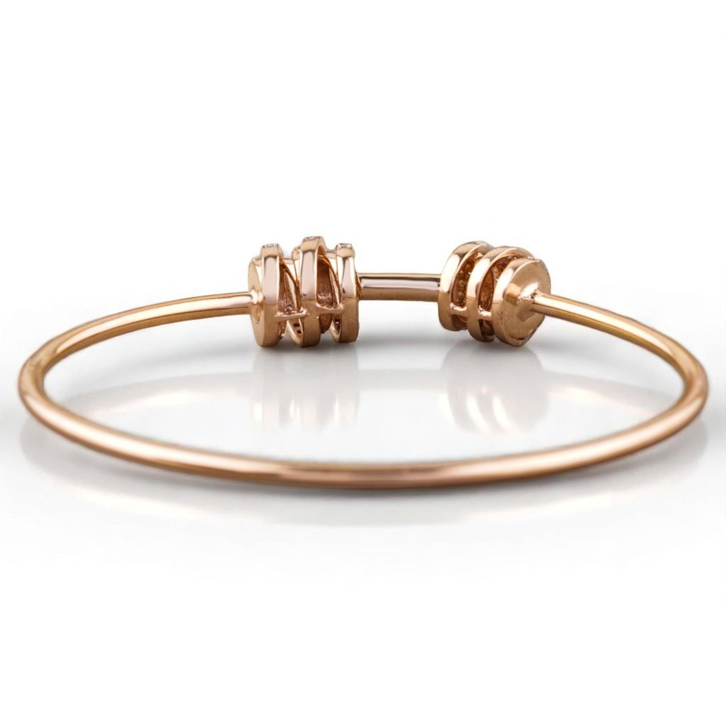 Spiral Cluster Natural Diamond Bracelet