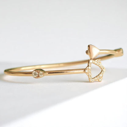 Star Triangle Natural Diamond Bracelet