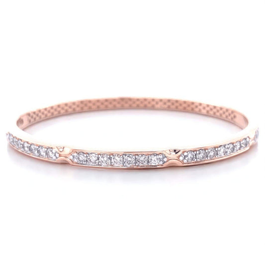 Green Enamel Natural Diamond Bracelet