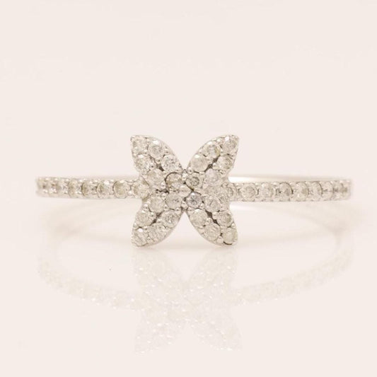 Butterfly Diamond Ring