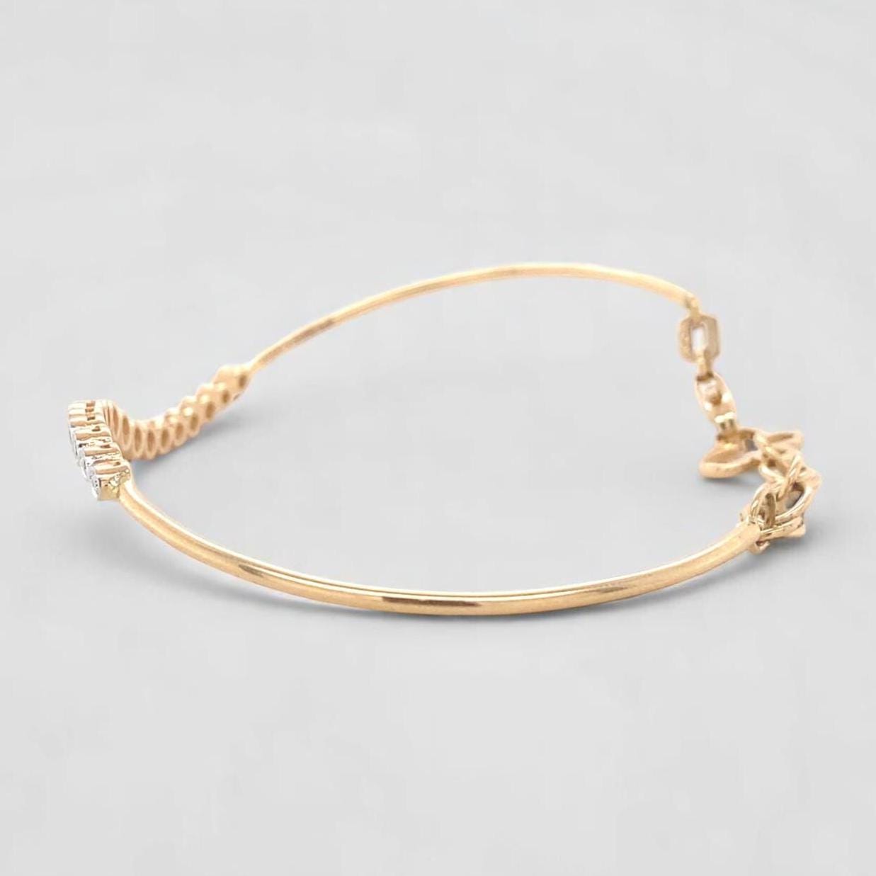 Diamond Bracelet With Butterfly Charm