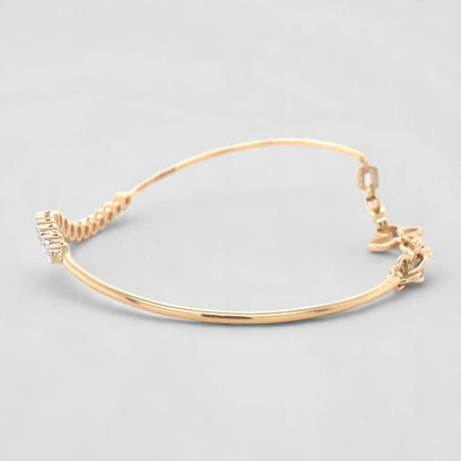 Diamond Bracelet With Butterfly Charm