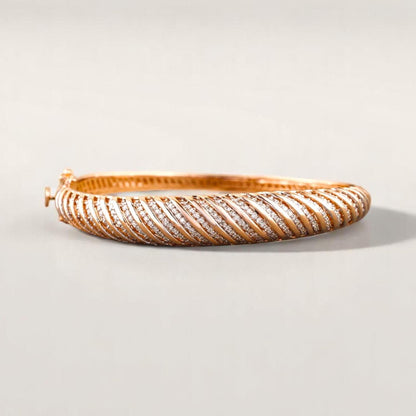 Statement Natural Diamond Bangle Bracelet